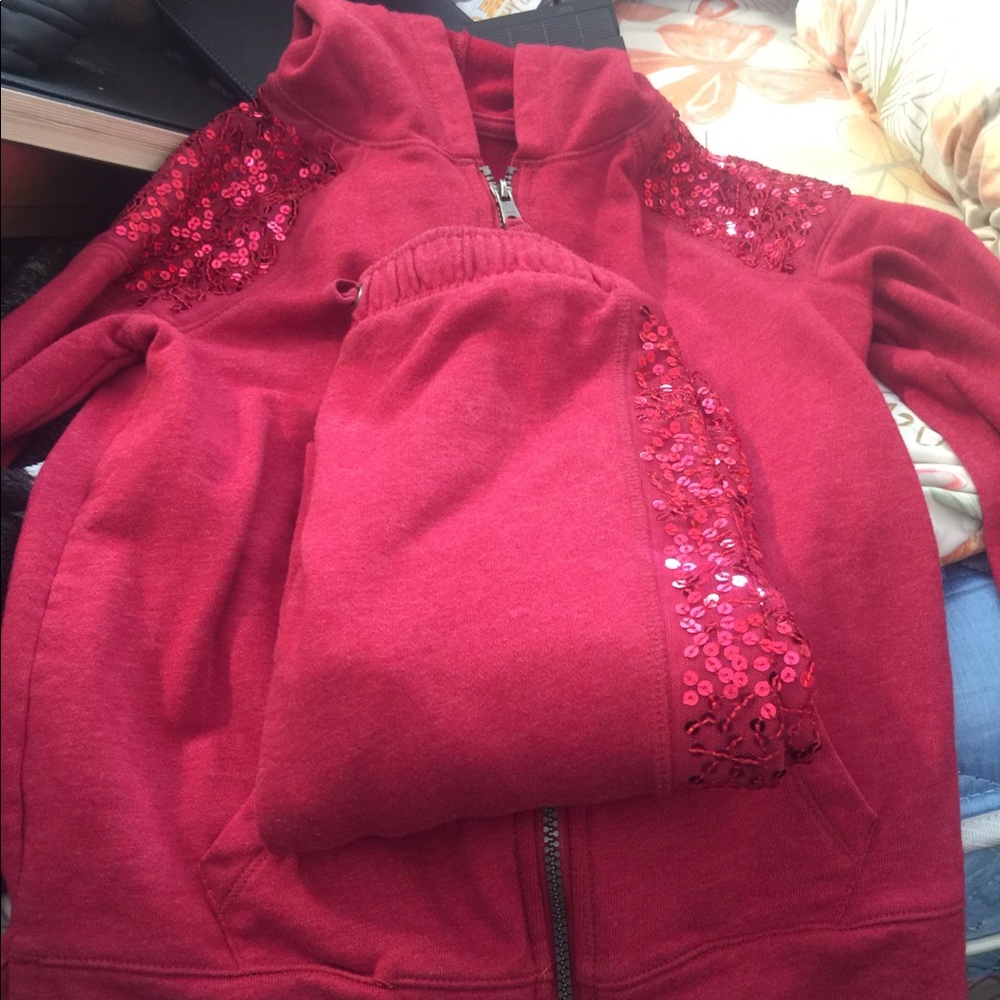 Cute Red warmup set